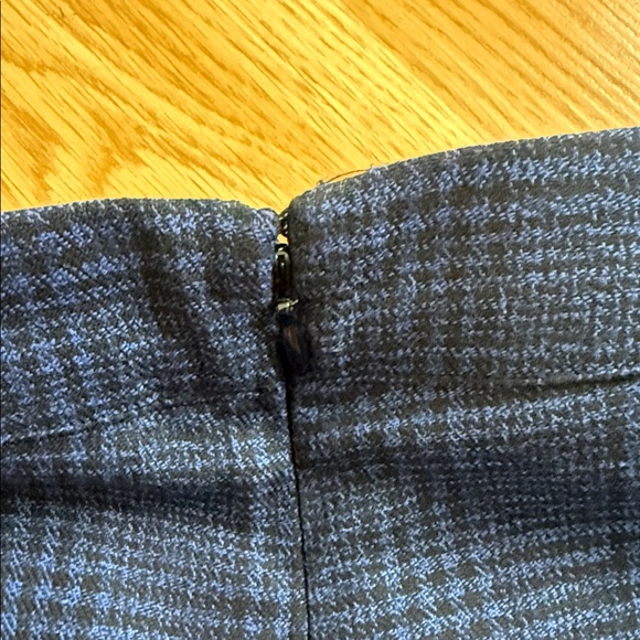 Lovers + Friends Navy Plaid Blue Black Pants Trousers High Waist Small - Picture 7 of 10